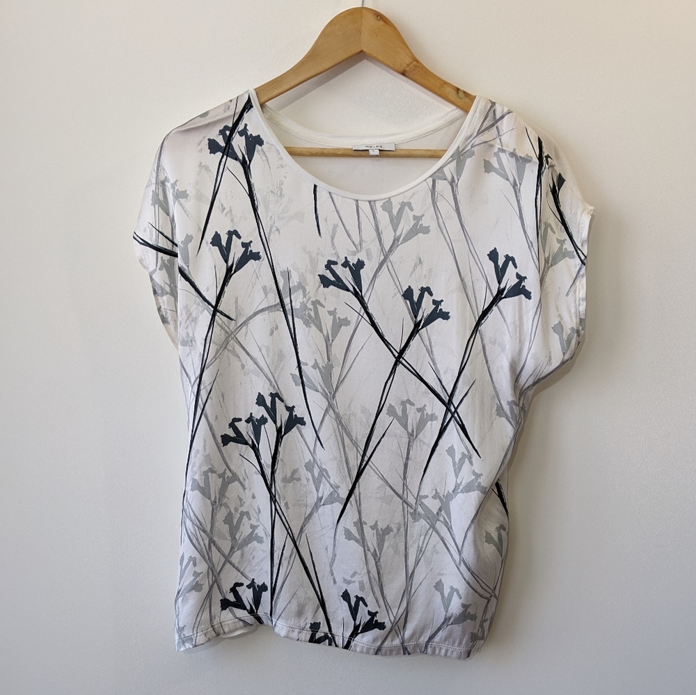 REISS FLORAL SILK TOP LARGE